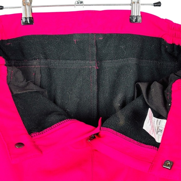 EUC BenBoy Women’s Bright Pink Outdoor/Ski/Snow Pants with Black Accents Sz XL - Picture 8 of 12